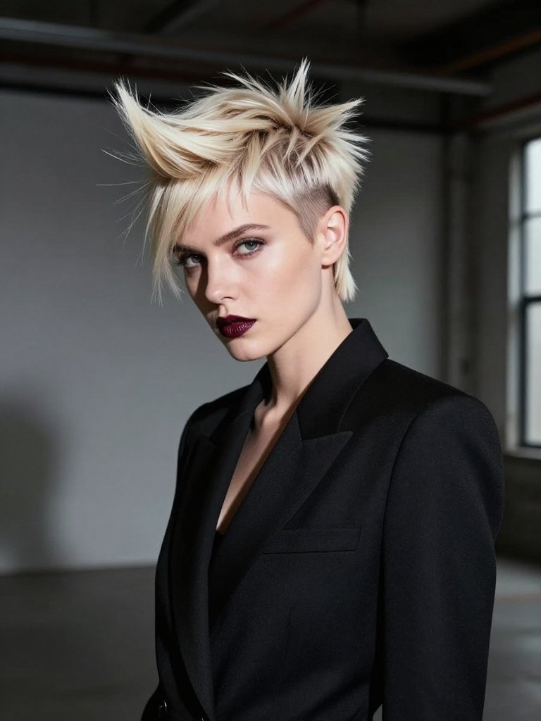 Asymmetrical Spiky Crop