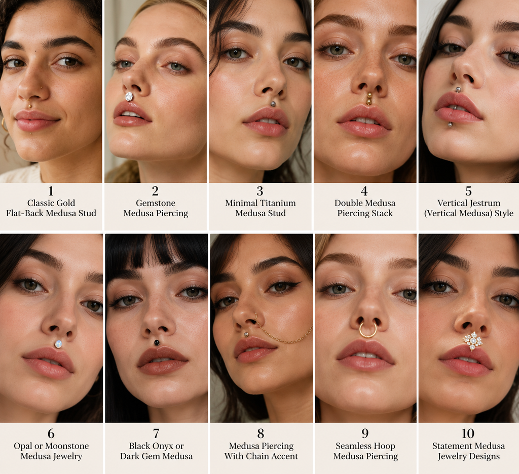 10 Medusa Piercings Ideas To Consider