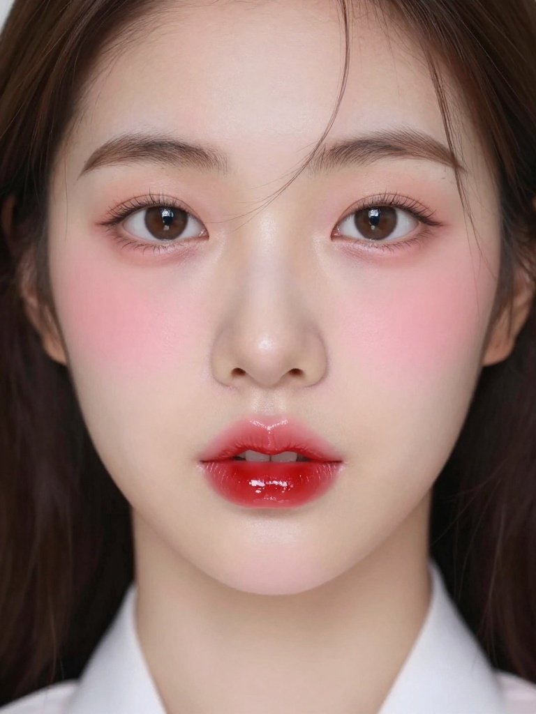 19 Stunning Korean Makeup Ideas That Are Trending in 2026 13 Cherry-Syrup Gradient Lip Korean Makeup