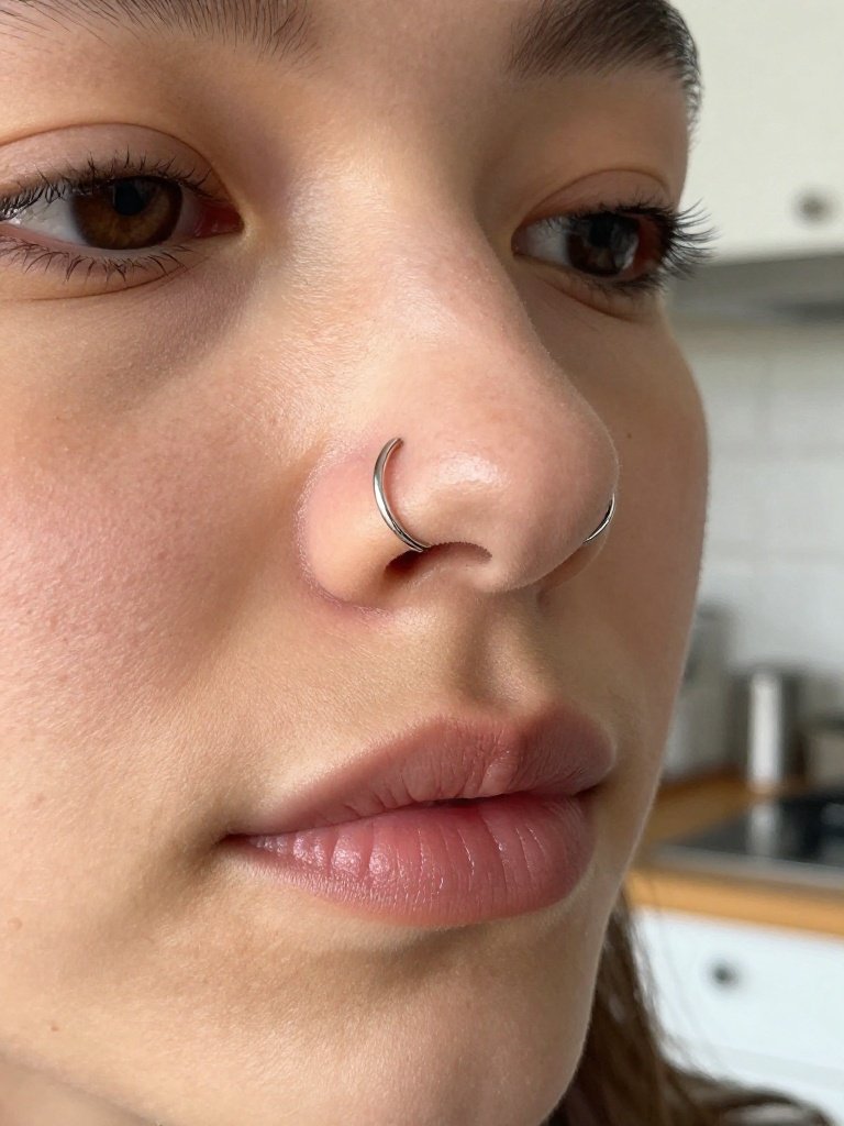 Hidden Flip-Up Septum Ring