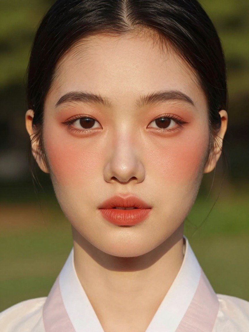 19 Stunning Korean Makeup Ideas That Are Trending in 2026 9 Korean Makeup Look on Brown Skin With Terracotta Blush