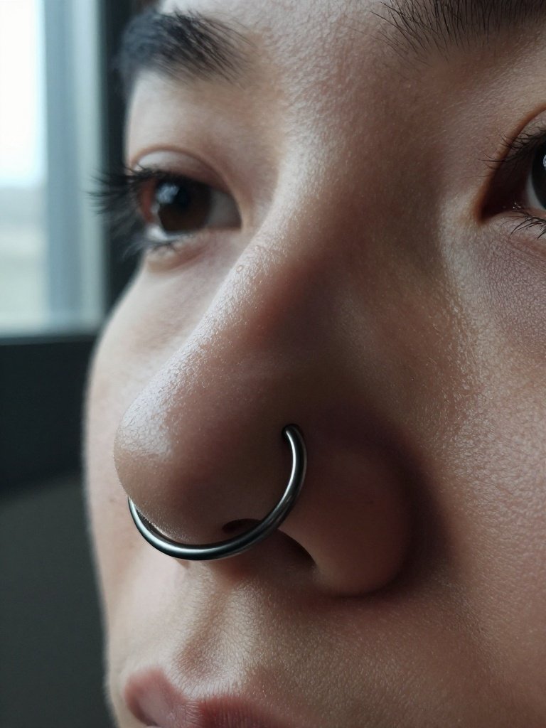  Matte Black Niobium Septum Ring