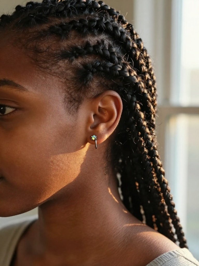 Opal Trio Cluster Conch Piercing