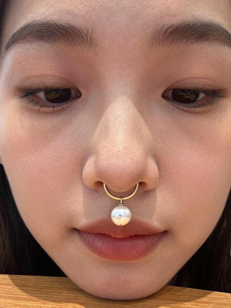 Pearl Drop Septum Ring