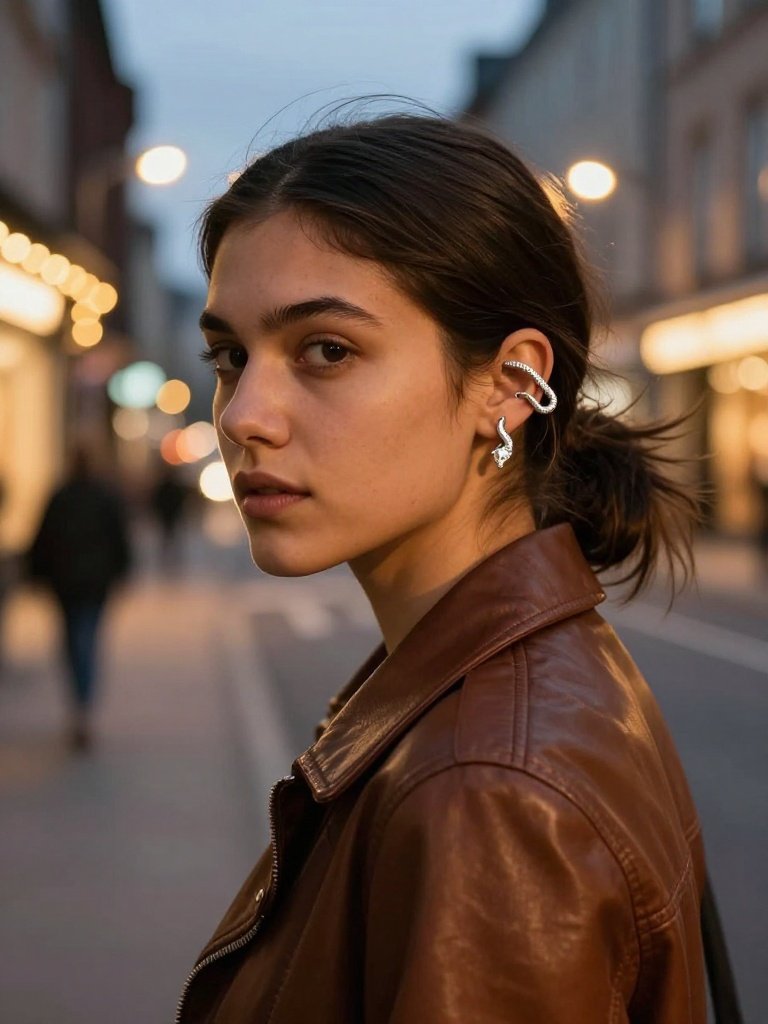 Snake Wrap Conch Ring