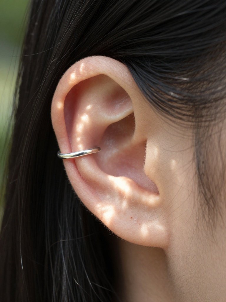 Snug Piercing Hoop Instead of a Curved Barbell