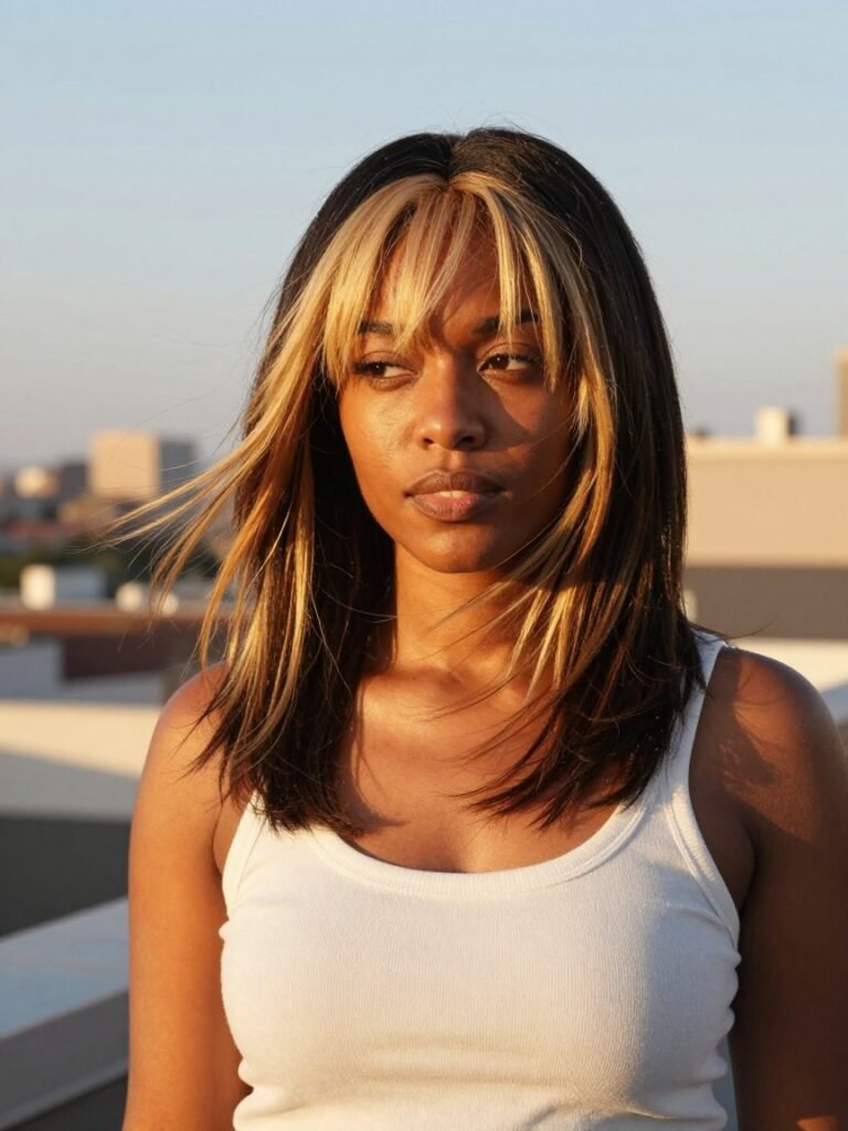17 Dreamy Soft Shag Hairstyle Ideas That Are Trending Now 10 Soft Shag With A Money Piece Highlight