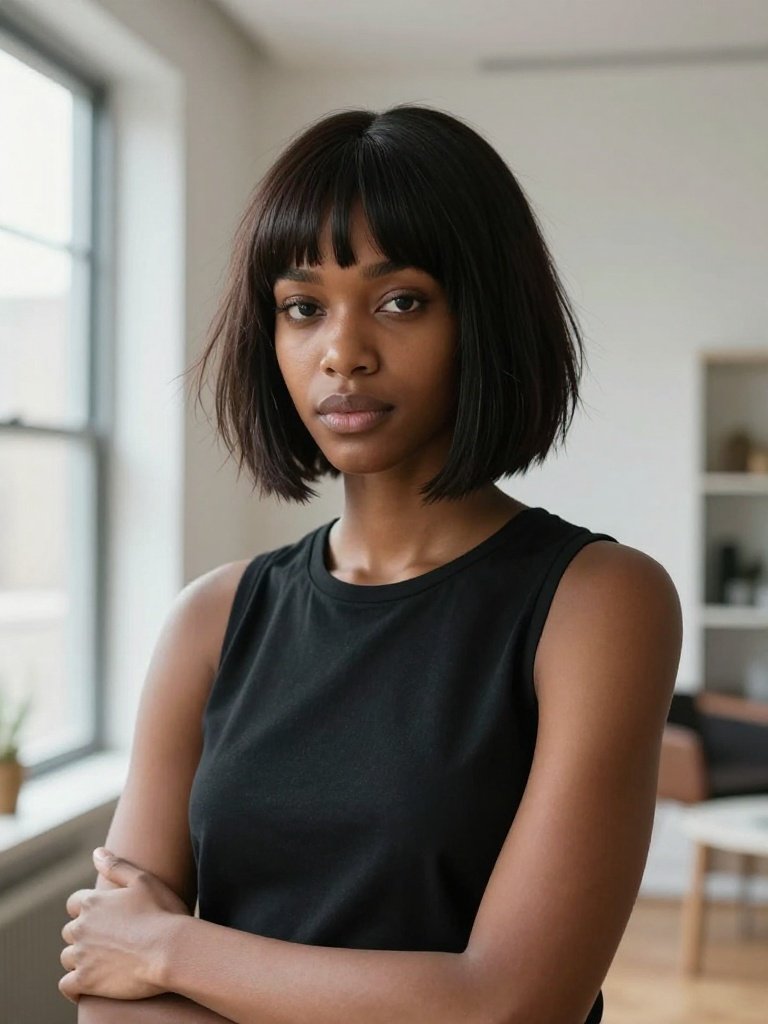 17 Dreamy Soft Shag Hairstyle Ideas That Are Trending Now 15 Soft Shag With Blunt Micro Bangs