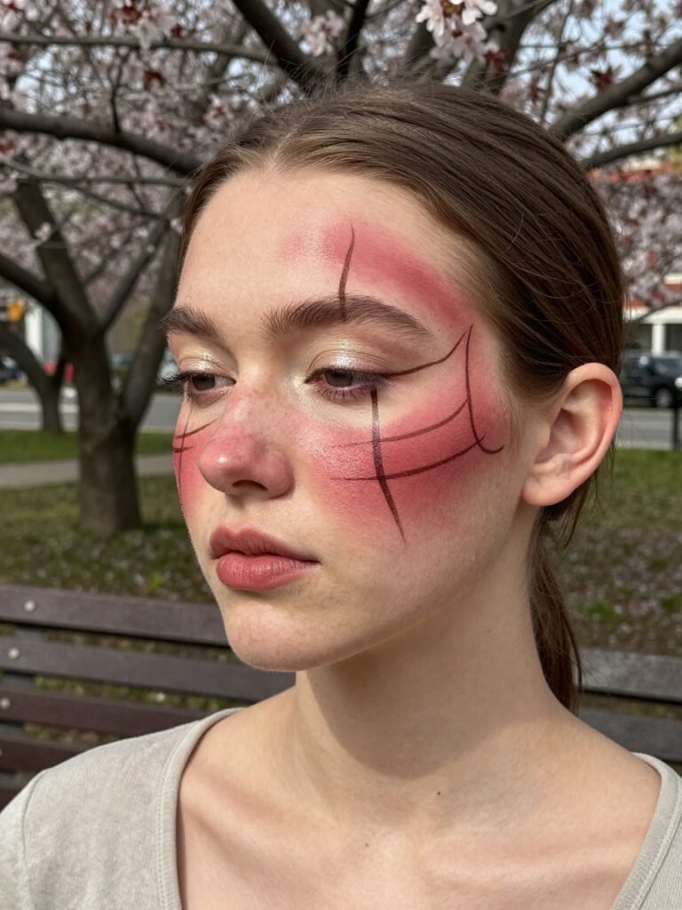 Soft Spiderman Makeup For Girls With Rosy Tones