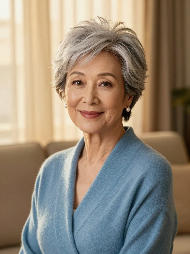 Spiky Hairstyles For Older Ladies With Soft Root Volume