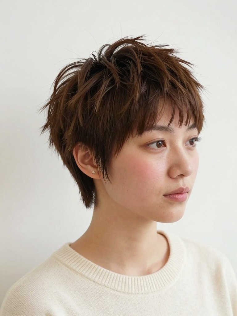 Textured Pixie With Piecey Spikes