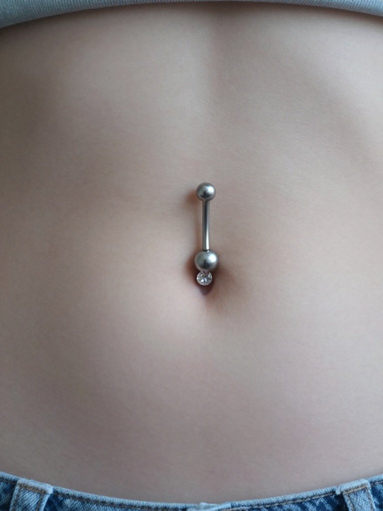 Titanium Reverse Belly Button Piercing