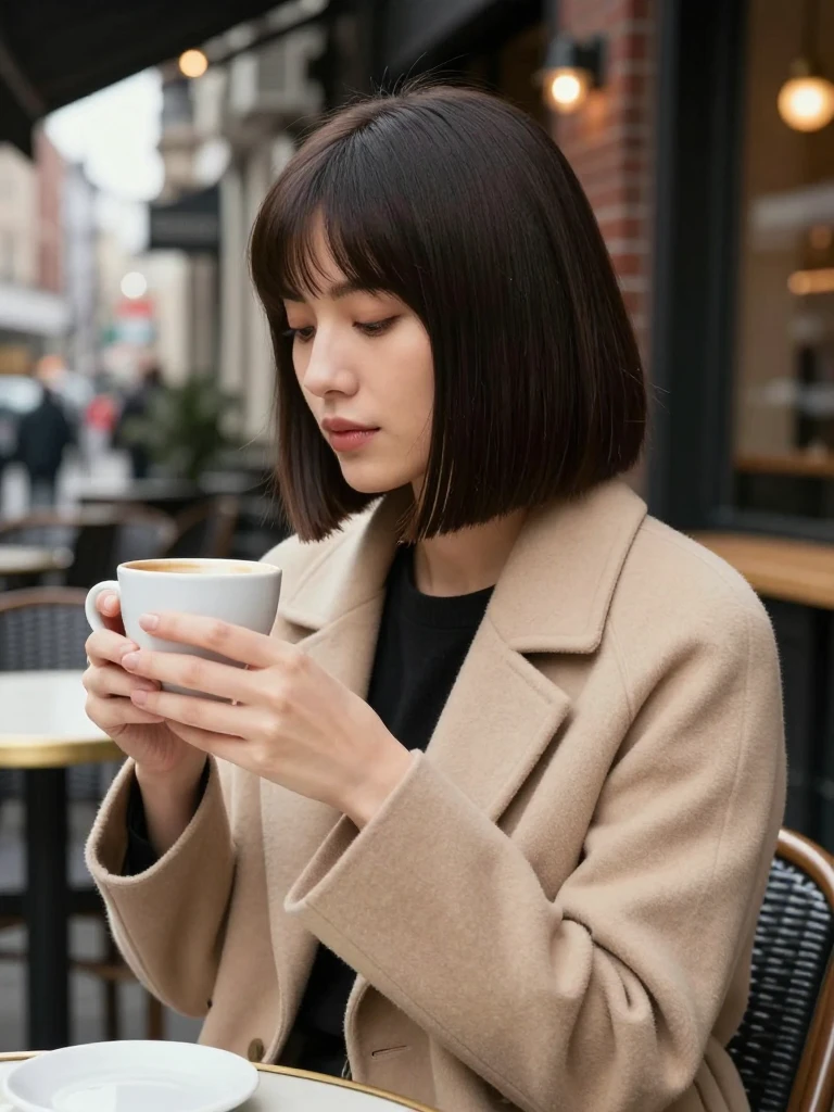  Grown-Out Blunt Bob Shoulder Length Hairstyle