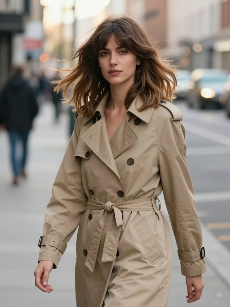 piecey Layers Hairstyle for Thick Shoulder Length Hair