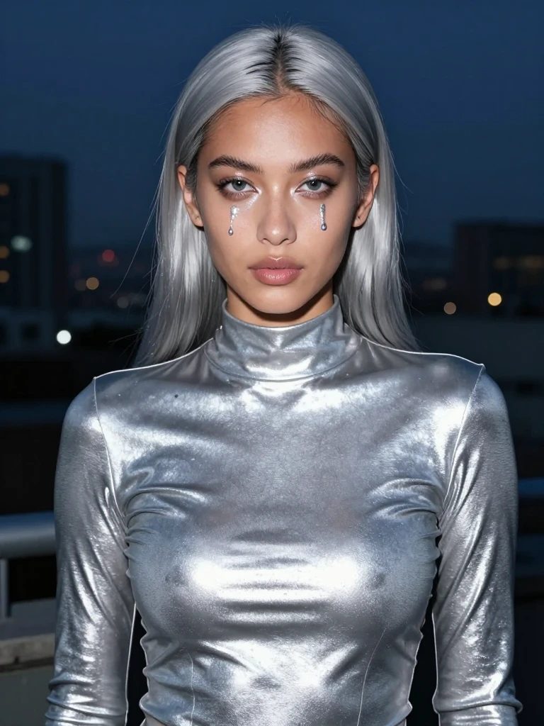 15 Trending Cry Baby Makeup Ideas That Feel Iconic 10 Chrome Metallic Cry Baby Makeup