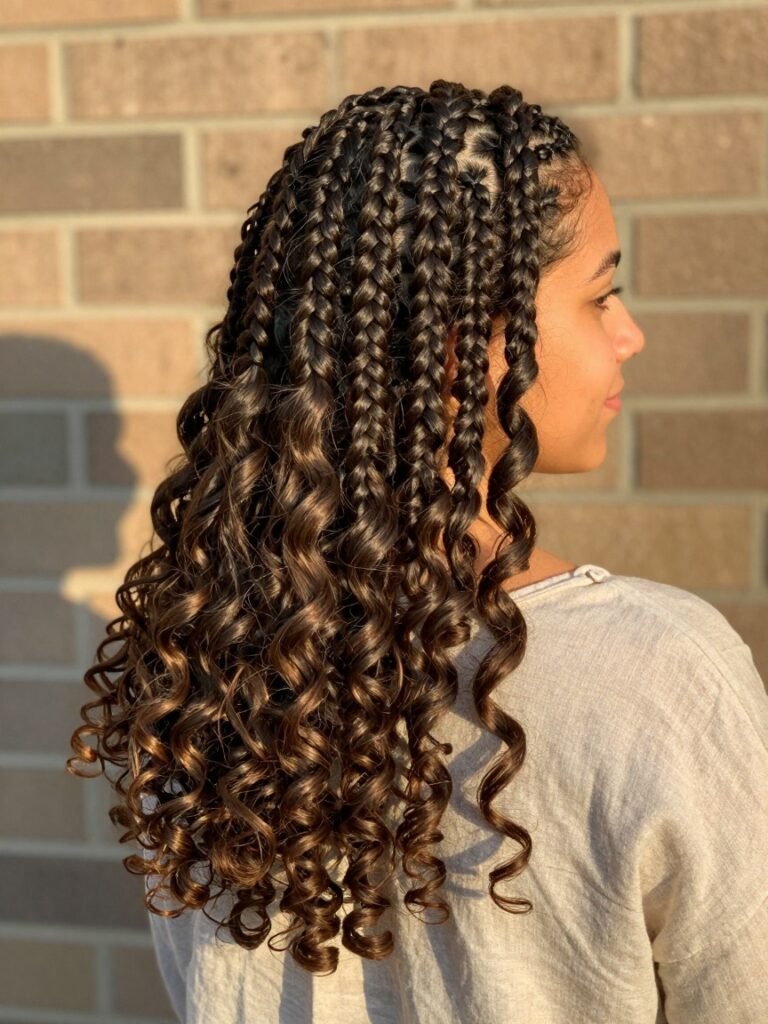 Braid Hairstyles Cute With Soft Boho Curls