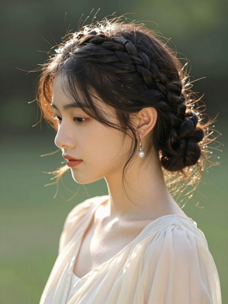 Braid Hairstyles Cute With a Soft Crown Braid