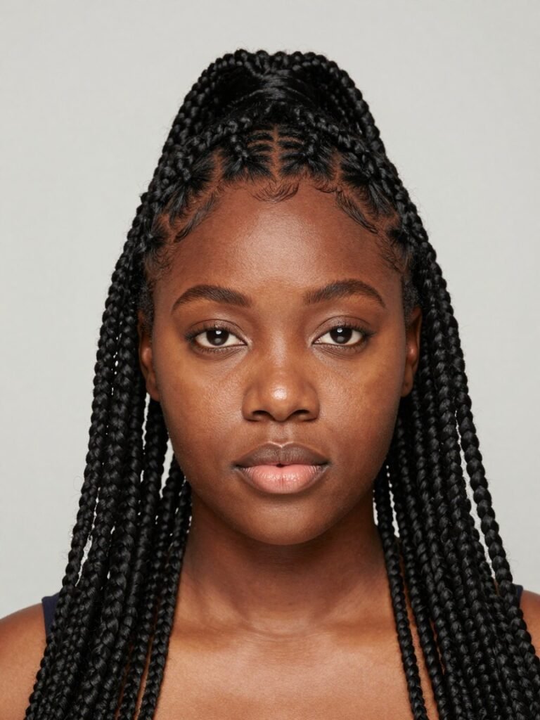  Fulani Braids With a Box Braid Body