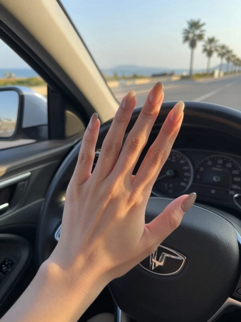 Soft Ombre Fade for Neutral Classy Nails