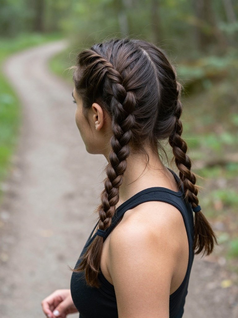 Braid Hairstyles Cute With Two Dutch Braids