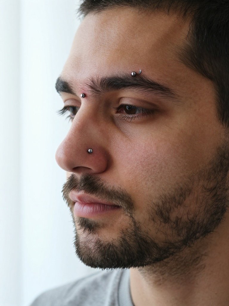 Classic Silver Eyebrow Piercing Men Can Wear Daily