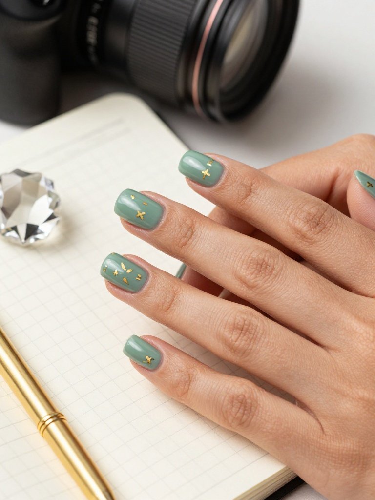 Hand-Painted Math Symbol Back to School Nail Accents