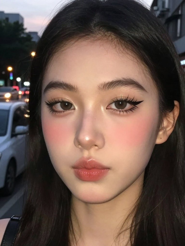 Soft Gyaru-Inspired Japanese Makeup