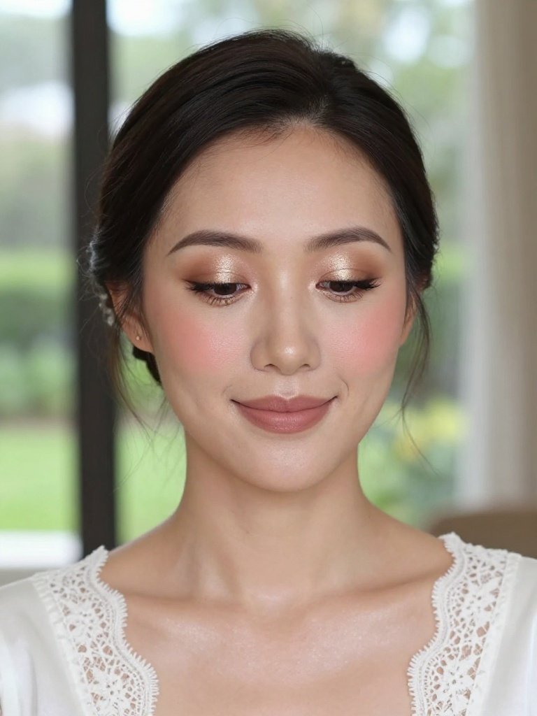 Bridal Aegyosal Makeup With Champagne Highlight