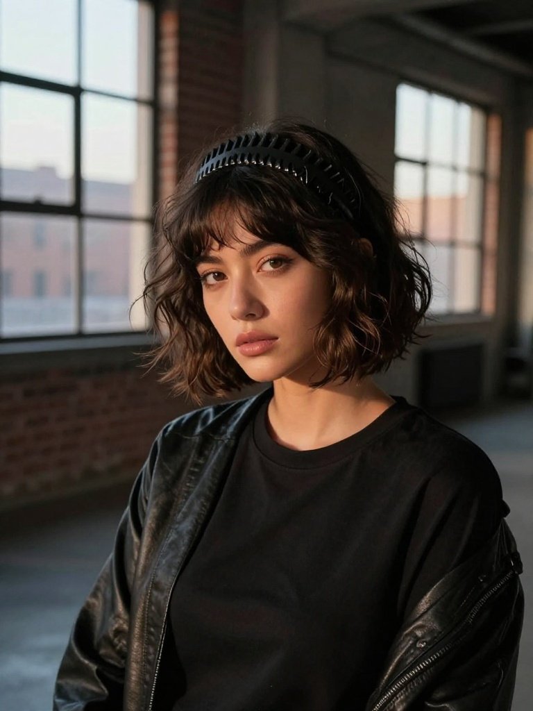 Headband Hairstyles : 16 Beautiful Looks That Actually Stay Put 13 Zigzag Headband With a Curtain Crop