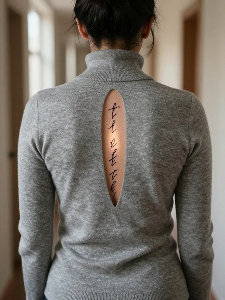 14 Stunning Feminine Christian Tattoo Ideas Trending Now 7 Feminine Christian Tattoo Psalm Verse Down The Spine