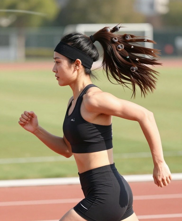 Headband Hairstyles : 16 Beautiful Looks That Actually Stay Put 15 Bubble Ponytail With a Sporty Headband