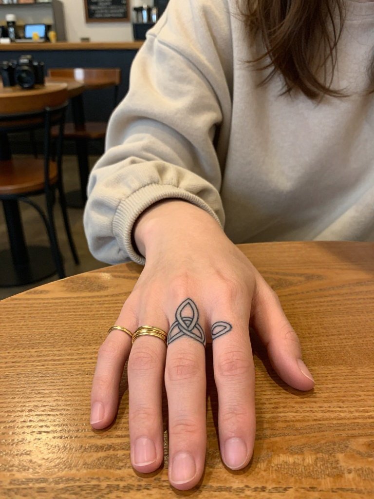 14 Stunning Feminine Christian Tattoo Ideas Trending Now 11 Feminine Christian Tattoo Trinity Knot In Continuous Linework