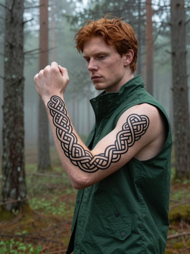 Celtic Knotwork Sleeve Tattoo for Men