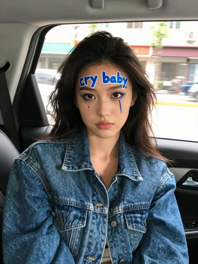15 Trending Cry Baby Makeup Ideas That Feel Iconic 7 Word-Art Cry Baby Makeup
