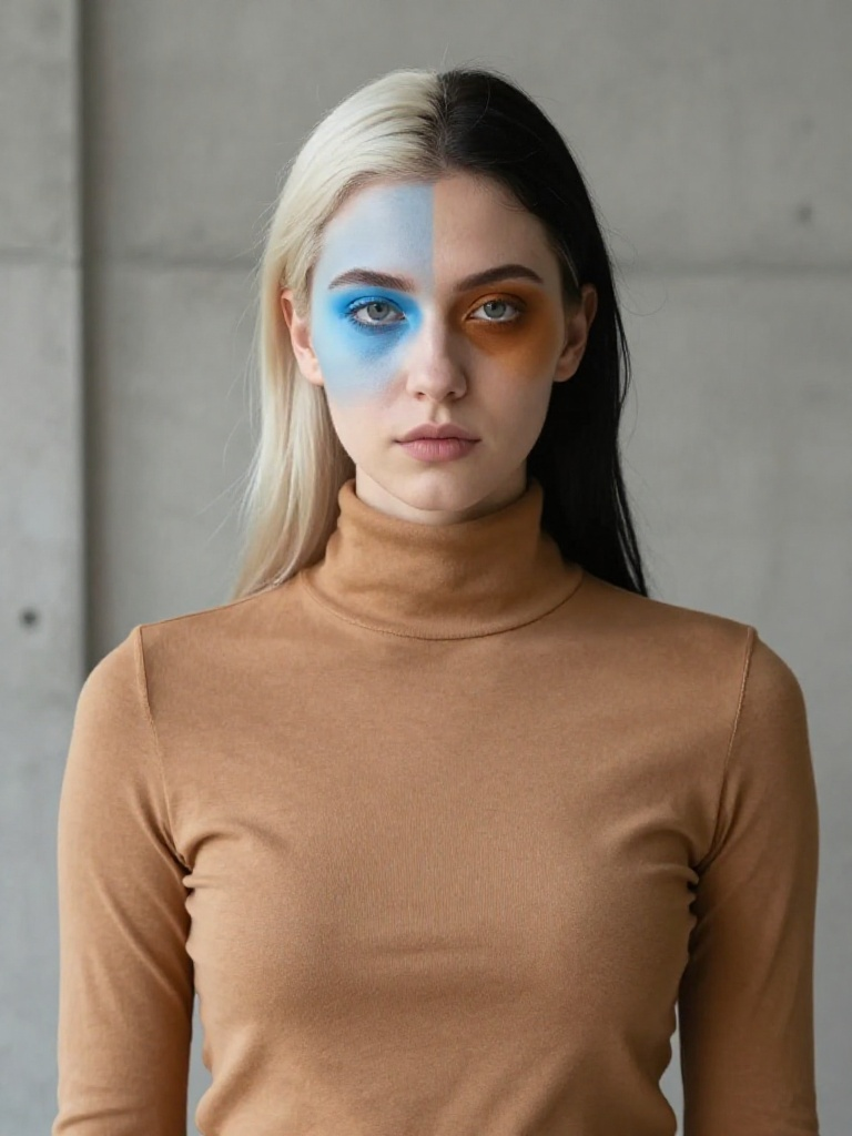15 Trending Cry Baby Makeup Ideas That Feel Iconic 15 Two-Tone Split Face Cry Baby Makeup