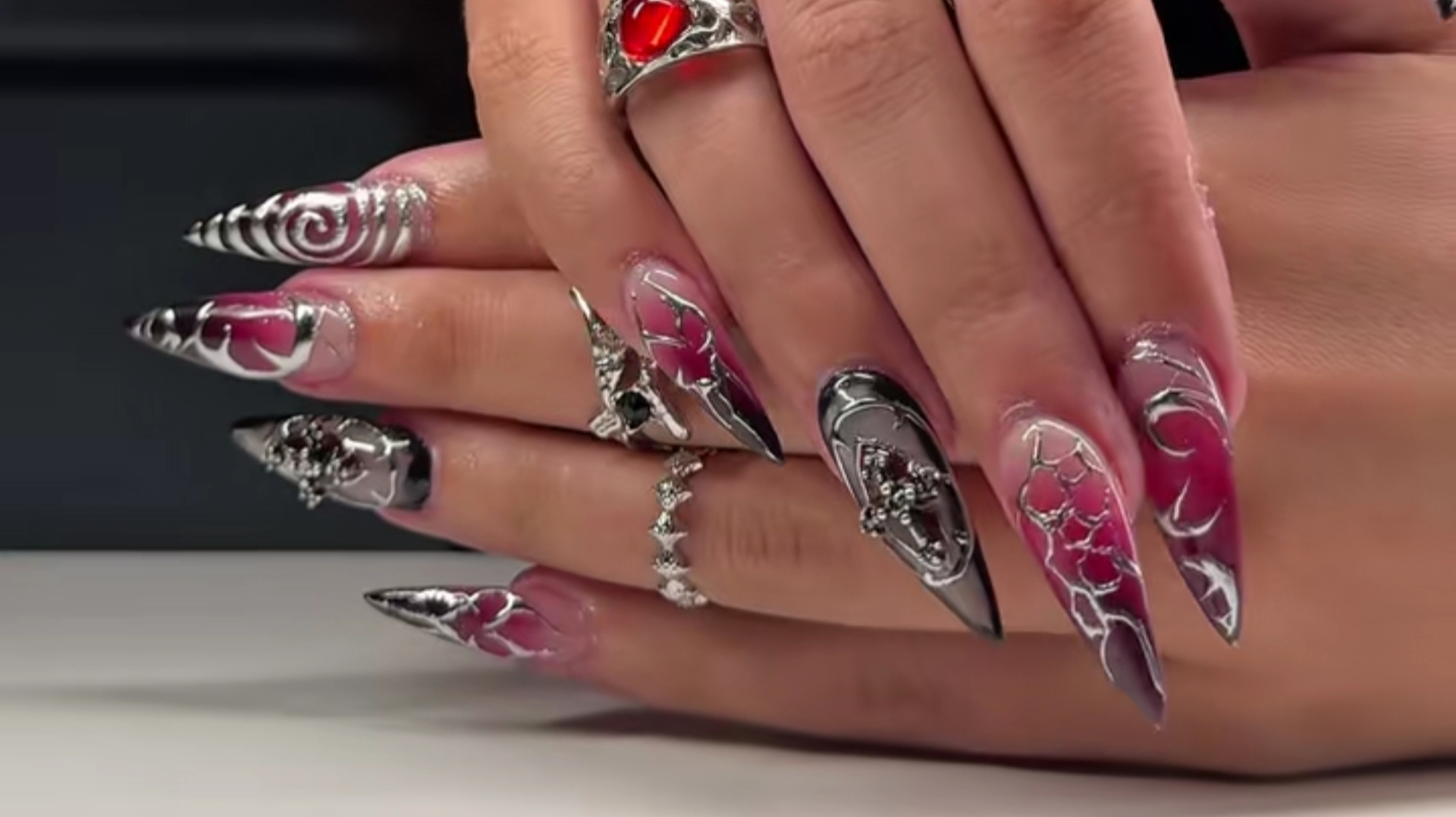 stiletto nails
