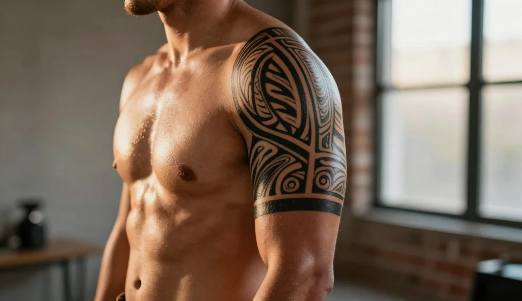 tribal tattoo men