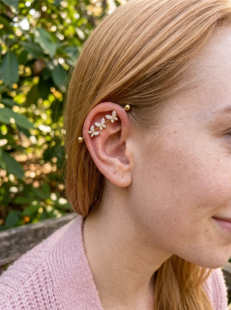 Butterfly Cluster Industrial Piercing