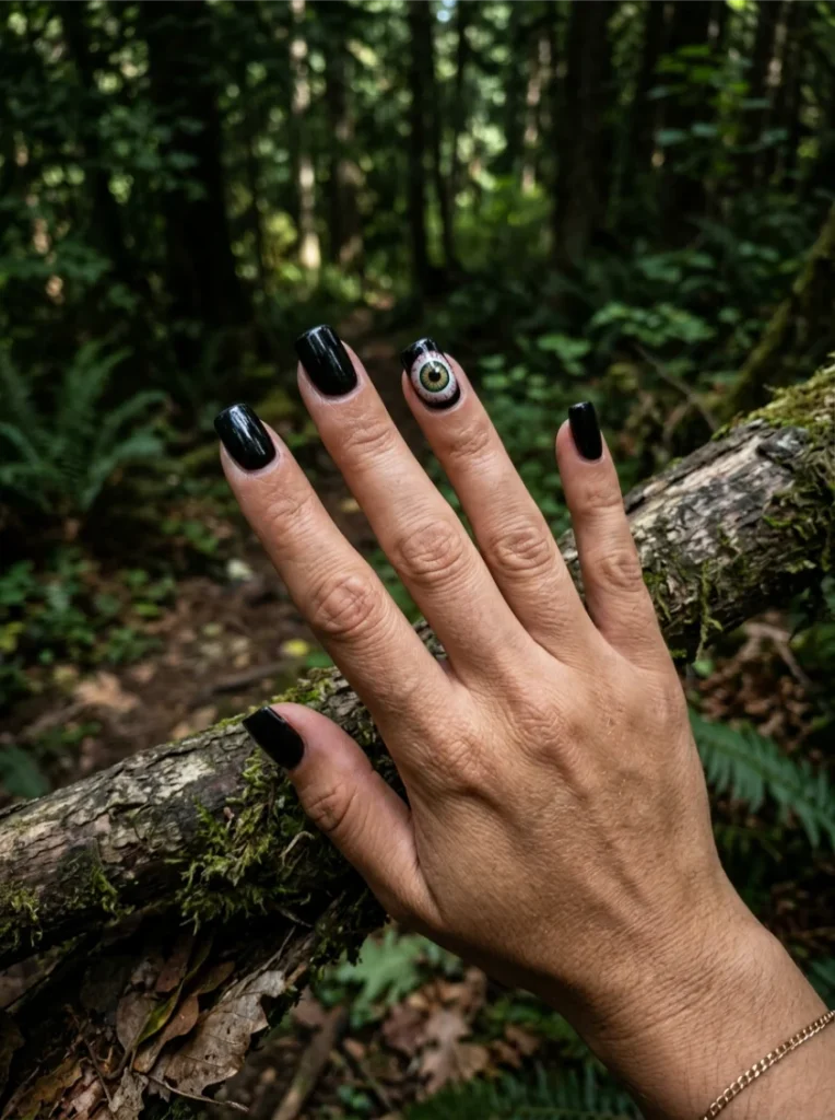 Surrealist Eyeball Halloween Nails