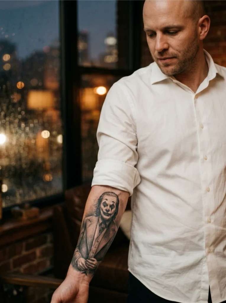 Payaso Portrait for a Gangster Chicano Style Tattoo Design