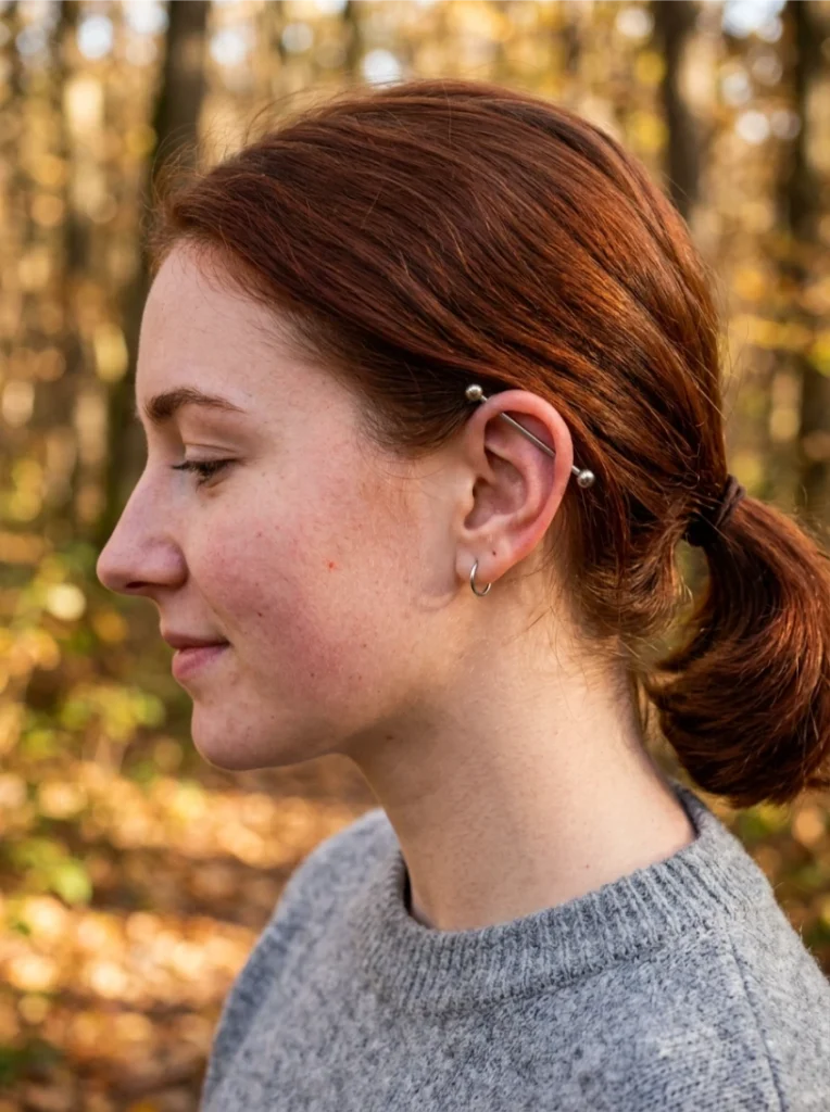 Curved Bar Industrial Piercing