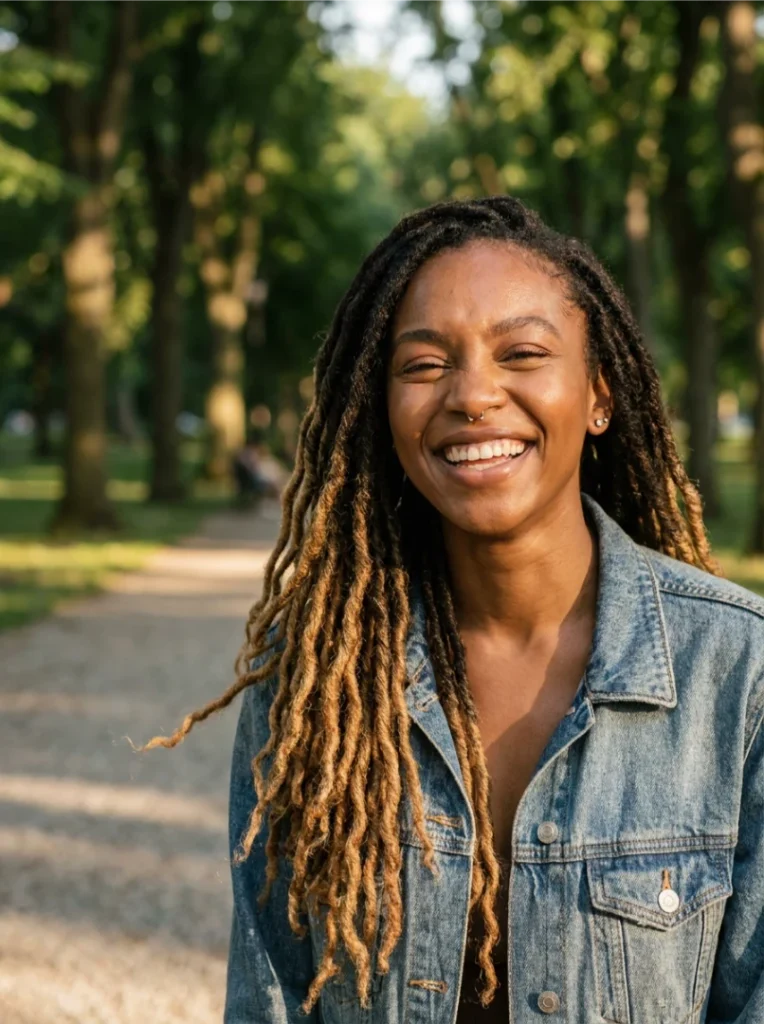 A Delicate Ring With Long Locs